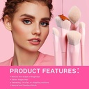 Jessup Pink Makeup Brushes Set 14Pcs Make up Brushes Premium Vegan Fou