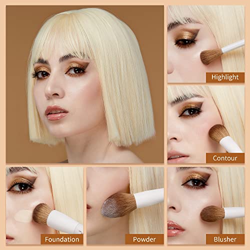 Jessup Makeup Brushes 14Pcs Makeup Brush Set Premium Synthetic Powder Foundation Contour Blush Concealer Eye Shadow Blending Liner Make up Brush Kit