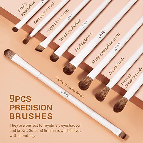 Jessup Makeup Brushes 14Pcs Makeup Brush Set Premium Synthetic Powder Foundation Contour Blush Concealer Eye Shadow Blending Liner Make up Brush Kit