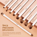 Jessup Makeup Brushes 14Pcs Makeup Brush Set Premium Synthetic Powder Foundation Contour Blush Concealer Eye Shadow Blending Liner Make up Brush Kit