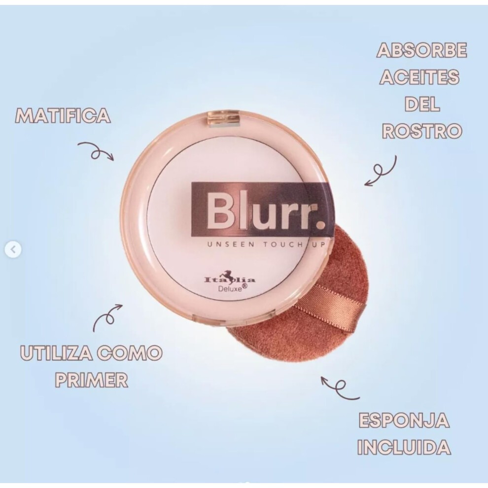 Italia Deluxe Blurr Unseen Touch up Set & Blot Mattifier - Setting Primer Balm