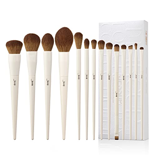 Jessup Makeup Brushes 14Pcs Makeup Brush Set Premium Synthetic Powder Foundation Contour Blush Concealer Eye Shadow Blending Liner Make up Brush Kit